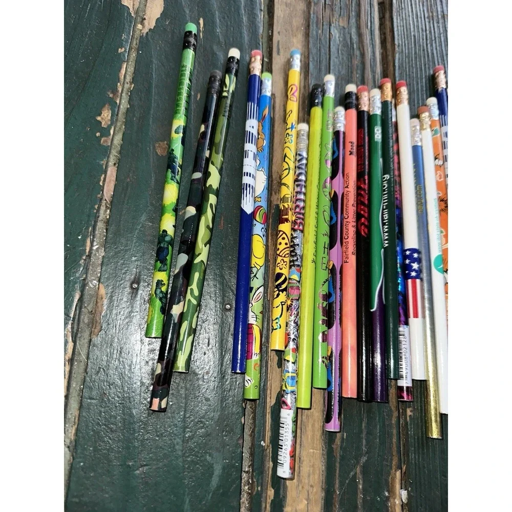 80s/90s Novelty Pencils DARE Got Milk Hersheys‎ Topper Metallic Nostalgia Lot